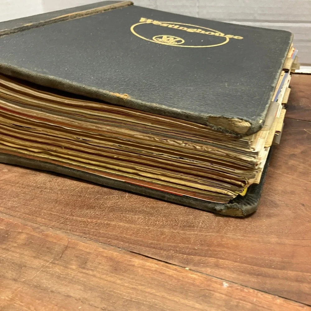 Westinghouse Vintage Tool Catalogs Binder 1952-1953 Industrial Collectible
